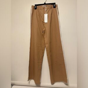 MON RENN  LISLE PANT - BISCUIT STRAIGHT LEG SIZE LARGE, NWT